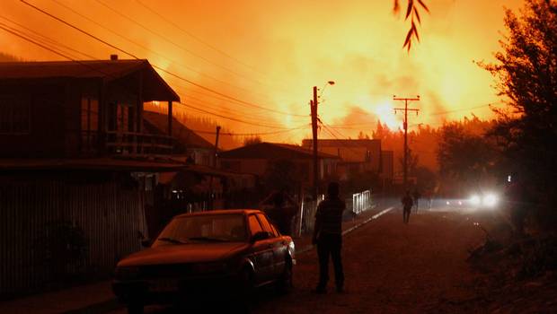 Último balance de Onemi: 58 incendios en combate y 55 incendios controlados