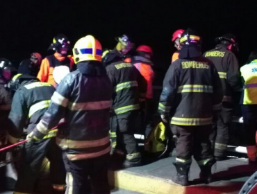 Vehículo cae desde un puente en Concepción y deja un fallecido y seis heridos