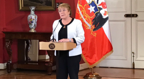 Presidenta Bachelet decide mantener Estado de Excepción en zonas afectadas