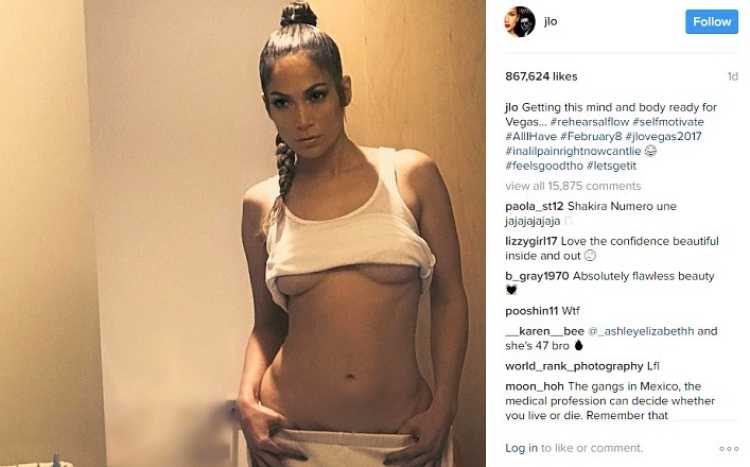 Acalorada foto de Jennifer López prendió Instagram