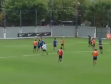 Jugadores de Boca se agarran a combos en pleno entrenamiento