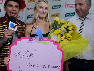 Así fue la inscripción de Kika Silva como candidata a reina de Viña