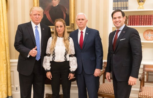 Presidente Trump recibe a Tintori y exige la liberación de Leopoldo López