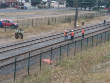 Hombre muere tras ser arrollado por un tren en Talcahuano
