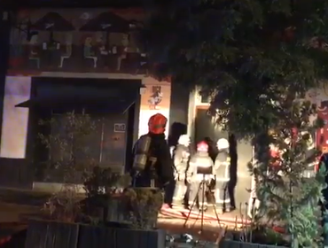 Incendio se registró en pizzería ubicada en la comuna de Providencia