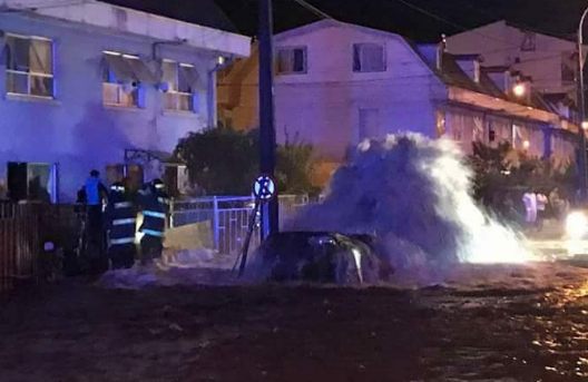 Feroz rotura de tubería dejará sin agua a Concepción, Talcahuano y Hualpén