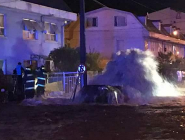 Feroz rotura de tubería dejará sin agua a Concepción, Talcahuano y Hualpén