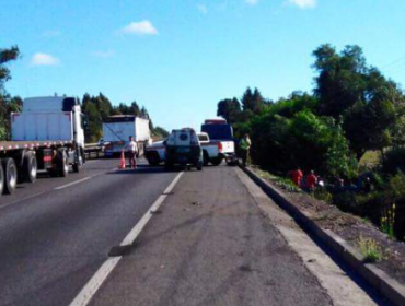 Un muerto y un herido deja fatal accidente vehicular en la Ruta 5 Sur