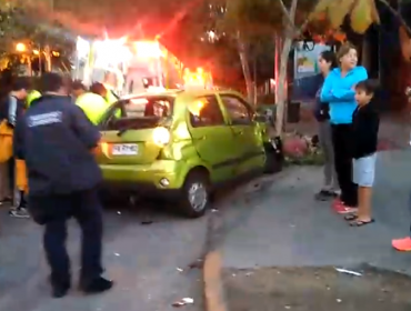 Colisión vehicular dejó una persona lesionada en la comuna de Providencia