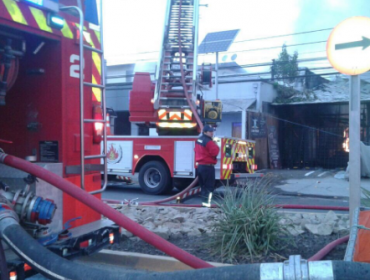 Incendio afectó a restaurante ubicado en Chicureo