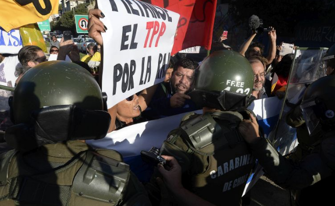 Diversos detenidos dejan las protestas en contra del TPP en Viña del Mar