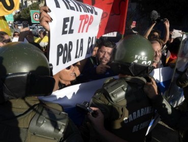 Diversos detenidos dejan las protestas en contra del TPP en Viña del Mar