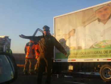 Colisión entre camiones deja un fallecido en ruta Calama-San Pedro de Atacama