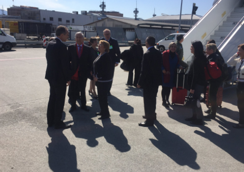 Presidenta Michelle Bachelet llega a Suiza para continuar con su gira internacional