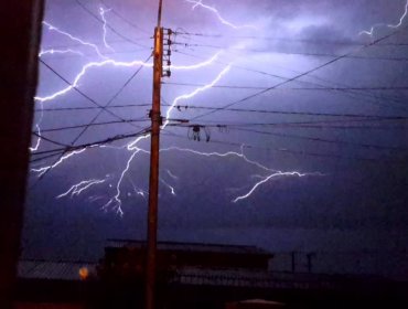 Dirección Meteorológica pronostica tormentas eléctricas entre Valparaíso al Bíobío