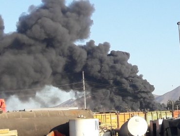 Incendio genera nube toxica en sector industrial de Maipú