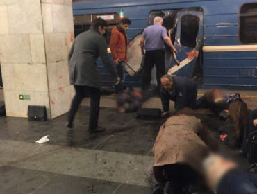 (+18) Las impactantes imágenes de la explosión en el metro de San Petersburgo