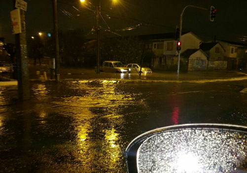 Anegamientos y viviendas inundadas dejan intensas precipitaciones en Concepción