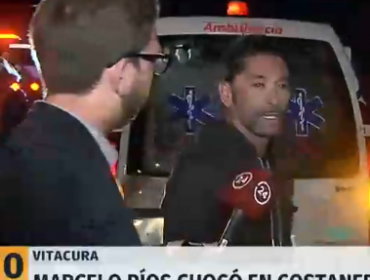 La insólita respuesta de Marcelo Ríos a periodista de TVN tras sufrir accidente