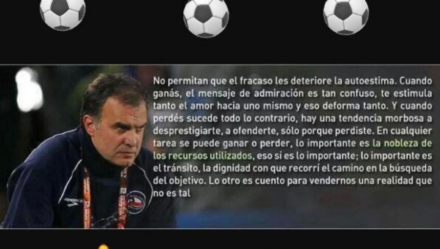 Fabián Orellana no se olvida de Marcelo Bielsa