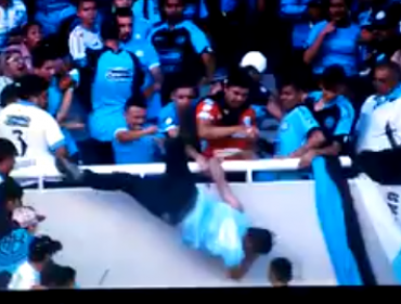 Video: Hincha de Belgrano de Córdoba muere tras ser lanzado desde la gradería