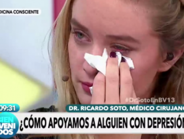 Kika Silva no aguanta la pena y rompe en llantos en el matinal “Bienvenidos”