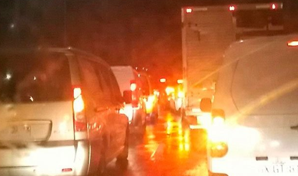 Colisión múltiple genera gran congestión vehicular en comuna de Huechuraba
