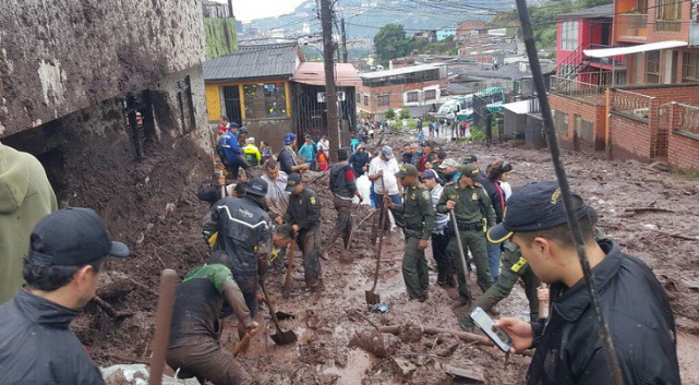 Aluviones en Colombia dejan al menos 17 víctimas fatales