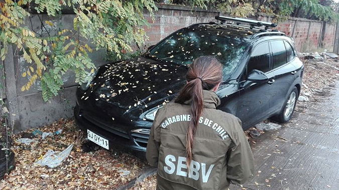 Carabineros encuentra el vehículo robado de Marcelo Salas en La Pintana