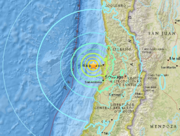 USGS de Estados Unidos cifró en 7,1 grados Richter el fuerte sismo de Valparaíso