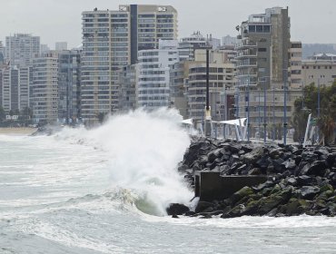 Marejadas en zona central del país tendrá olas de hasta cuatro metros