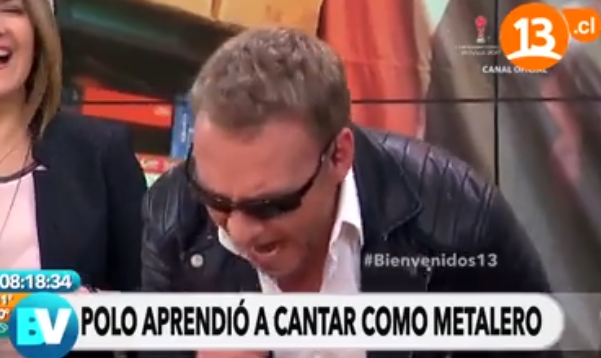 Polo Ramírez y Martín Cárcamo mostraron sus facetas “metaleras” en Bienvenidos