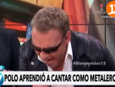 Polo Ramírez y Martín Cárcamo mostraron sus facetas “metaleras” en Bienvenidos