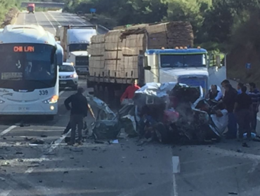 Fatal accidente automovilístico deja tres muertos en ruta de Itata