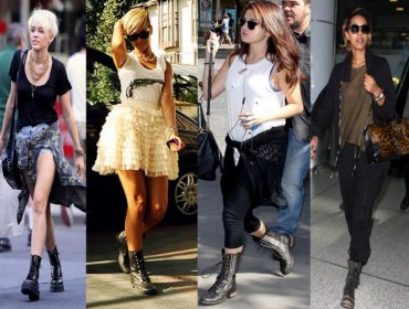 Botas estilo "Combat": Dale un toque rudo a tu look femenino