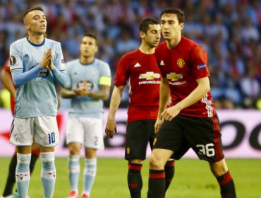 Europa League: Celta con Hernández en cancha no pudo ante el Manchester United