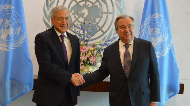 Canciller Muñoz se reunió con Secretario General de la ONU en Estados Unidos