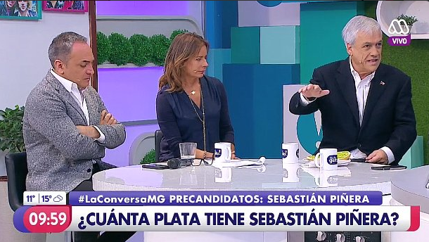 Sebastián Piñera evita cuantificar su patrimonio en “Mucho Gusto”