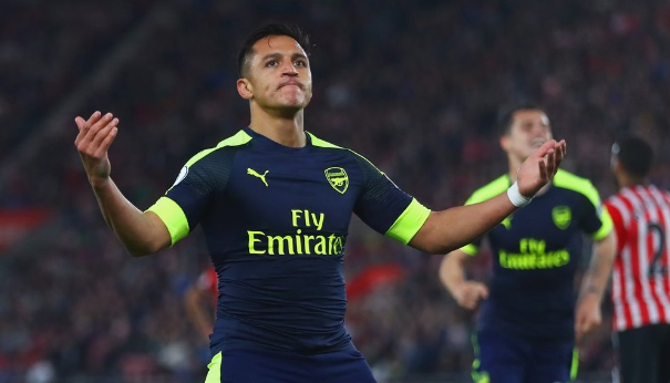 Alexis Sánchez se despacha un verdadero golazo ante el Southampton