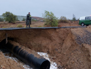 Fotos revelan importantes socavones que han sacudido la región de Coquimbo