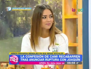 Las razones del quiebre: Camila Recabarren habla del termino con Joaquín Méndez