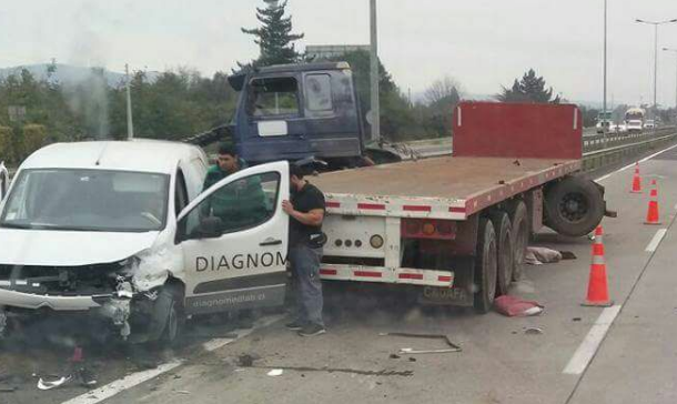 Fatal colisión vehicular deja un fallecido en Ruta 68 a la altura de Casablanca