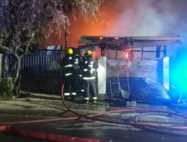 Hombre muere calcinado en incendio estructural ocurrido en Quilpué