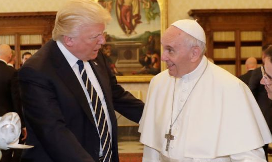 Donald Trump se reunió por primera vez con el Papa Francisco en el Vaticano