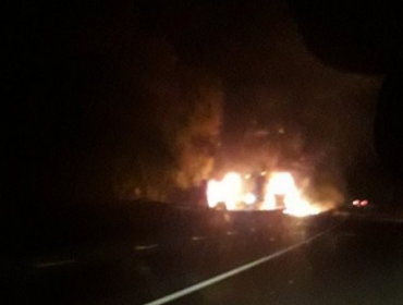 Ataques incendiarios a siete camiones se registraron en la Región de La Araucanía