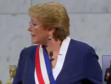 El “chascarro” que sufrió Bachelet en pleno discurso ante el Salón de Honor
