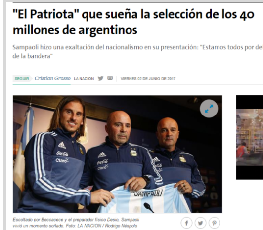 Prensa argentina ya bautizó a Jorge Sampaoli con nuevo apodo