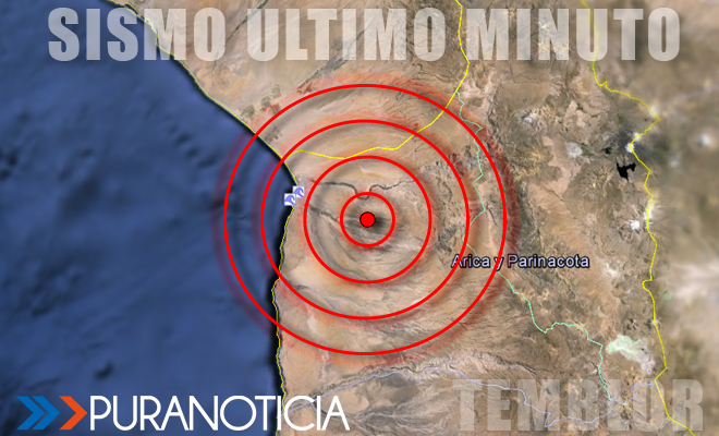 Sismo se registra en las regiones de Arica y Parinacota y Tarapacá