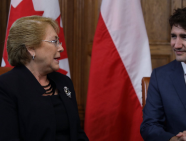 Presidenta Bachelet se reúne junto al Primer Ministro de Canadá, Justin Trudeau