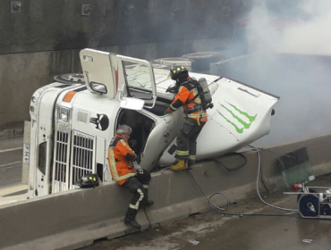 Trágico accidente entre camiones deja un muerto en San Antonio